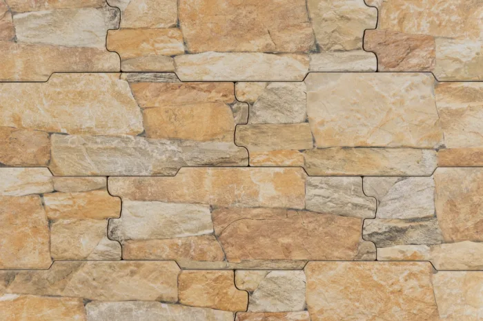 Wandfliese Steinoptik Beige 16x40