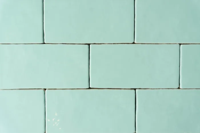 Metro Fliese Menta gewellt 10x20 – Bild 2