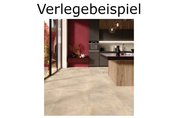 Bodenfliese rustikal beige 60x60 – Bild 2
